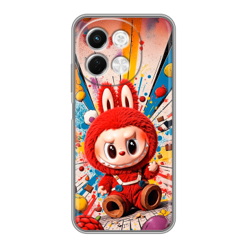 Силиконовый чехол на Tecno Spark 30 5G с принтом Labubu Лабубу Силиконовый чехол на Tecno Spark 30 5G с принтом Labubu Лабубу