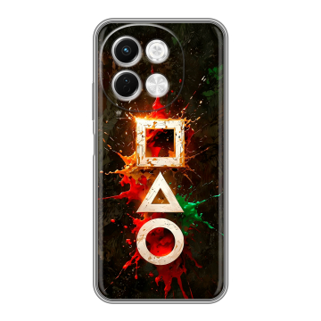 Силиконовый чехол на Tecno Spark 30 5G с принтом Squid Game Игра кальмара