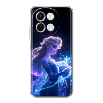 Силиконовый чехол на Tecno Spark 30 5G с принтом Холодное сердце Frozen Силиконовый чехол на Tecno Spark 30 5G с принтом Холодное сердце Frozen