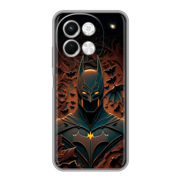 Силиконовый чехол на Tecno Spark 30 5G с принтом Batman Бэтмен Силиконовый чехол на Tecno Spark 30 5G с принтом Batman Бэтмен
