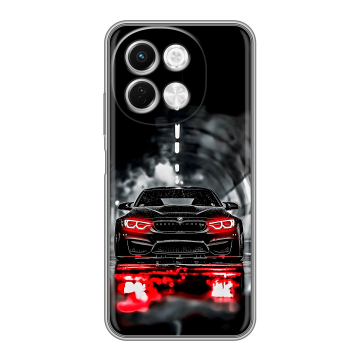 Силиконовый чехол на Tecno Spark 30 5G с принтом BMW БМВ