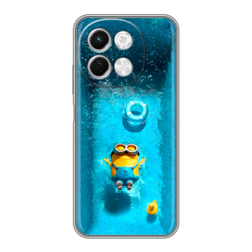 Силиконовый чехол на Tecno Spark 30 5G с принтом Миньоны