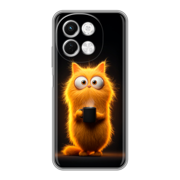 Силиконовый чехол на Tecno Spark 30 5G с принтом Смешной кот Силиконовый чехол на Tecno Spark 30 5G с принтом Смешной кот