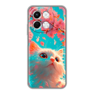 Силиконовый чехол на Tecno Spark 30 5G с принтом Красивый кот Силиконовый чехол на Tecno Spark 30 5G с принтом Красивый кот