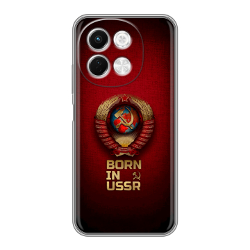 Силиконовый чехол на Tecno Spark 30 5G с принтом Флаг Герб СССР Силиконовый чехол на Tecno Spark 30 5G с принтом Флаг Герб СССР