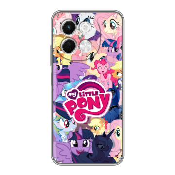 Силиконовый чехол на Tecno Spark 30 5G с принтом My little pony Дружба чудо Силиконовый чехол на Tecno Spark 30 5G с принтом My little pony Дружба чудо