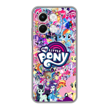 Силиконовый чехол на Tecno Spark 30 5G с принтом My little pony Дружба чудо Силиконовый чехол на Tecno Spark 30 5G с принтом My little pony Дружба чудо