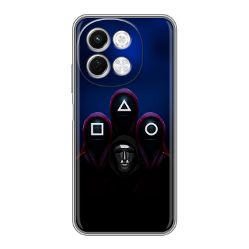 Силиконовый чехол на Tecno Spark 30 5G с принтом Игра Кальмара Силиконовый чехол на Tecno Spark 30 5G с принтом Игра Кальмара