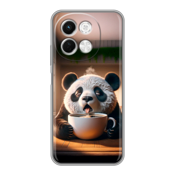 Силиконовый чехол на Tecno Spark 30 5G с принтом смешная панда