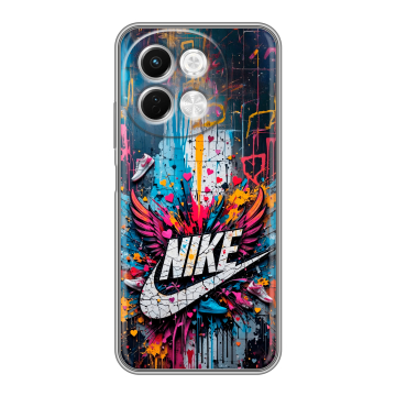 Силиконовый чехол на Tecno Spark 30 5G с принтом Nike Найк