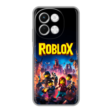 Силиконовый чехол на Tecno Spark 30 5G с принтом Roblox Роблокс Силиконовый чехол на Tecno Spark 30 5G с принтом Roblox Роблокс