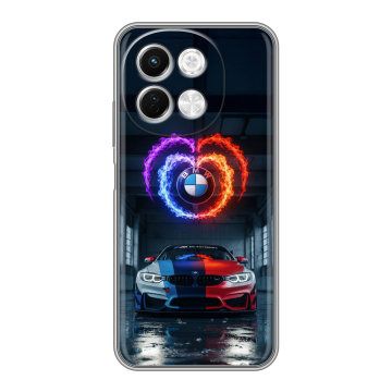 Силиконовый чехол на Tecno Spark 30 5G с принтом BMW БМВ Силиконовый чехол на Tecno Spark 30 5G с принтом BMW БМВ