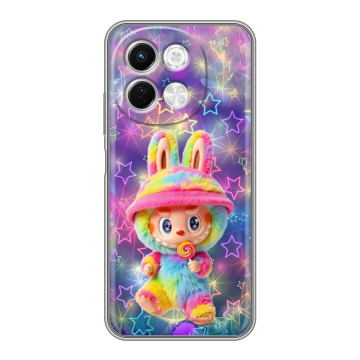 Силиконовый чехол на Tecno Spark 30 5G с принтом Labubu Лабубу