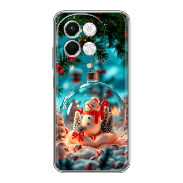 Силиконовый чехол на Tecno Spark 30 5G с принтом Новый год Силиконовый чехол на Tecno Spark 30 5G с принтом Новый год