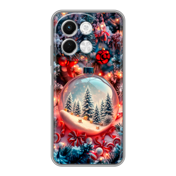 Силиконовый чехол на Tecno Spark 30 5G с принтом Новый год Силиконовый чехол на Tecno Spark 30 5G с принтом Новый год