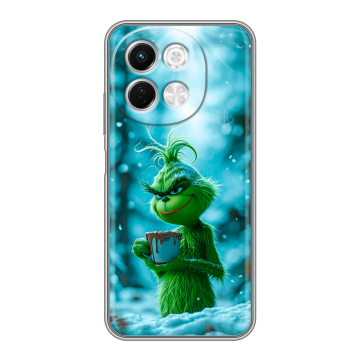 Силиконовый чехол на Tecno Spark 30 5G с принтом Новый год гринч Силиконовый чехол на Tecno Spark 30 5G с принтом Новый год гринч