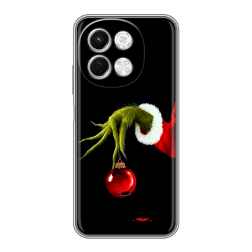 Силиконовый чехол на Tecno Spark 30 5G с принтом Новый год Гринч Силиконовый чехол на Tecno Spark 30 5G с принтом Новый год Гринч