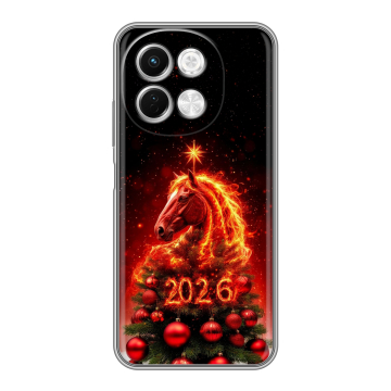 Силиконовый чехол на Tecno Spark 30 5G с принтом Новый год Силиконовый чехол на Tecno Spark 30 5G с принтом Новый год