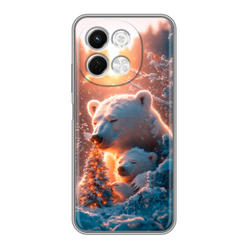Силиконовый чехол на Tecno Spark 30 5G с принтом Новый год