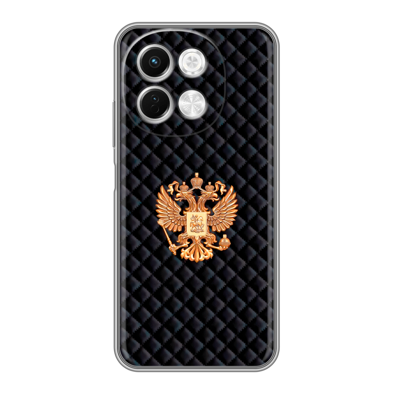 Силиконовый чехол на Tecno Spark 30 5G с принтом Герб России принт Силиконовый чехол на Tecno Spark 30 5G с принтом Герб России принт