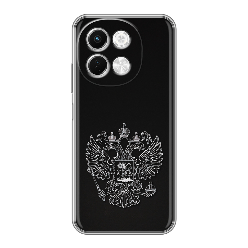 Силиконовый чехол на Tecno Spark 30 5G с принтом Герб России Силиконовый чехол на Tecno Spark 30 5G с принтом Герб России