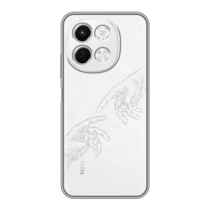 Силиконовый чехол на Tecno Spark 30 5G с принтом Сотворение мира Силиконовый чехол на Tecno Spark 30 5G с принтом Сотворение мира