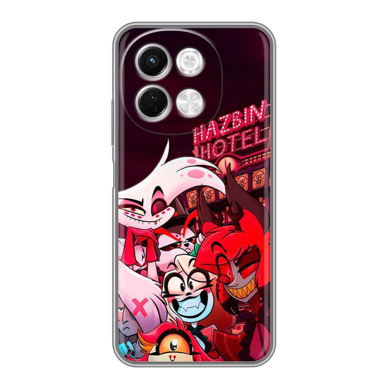 Силиконовый чехол на Tecno Spark 30 5G с принтом Hazbin Hotel Отель Хазбин Силиконовый чехол на Tecno Spark 30 5G с принтом Hazbin Hotel Отель Хазбин