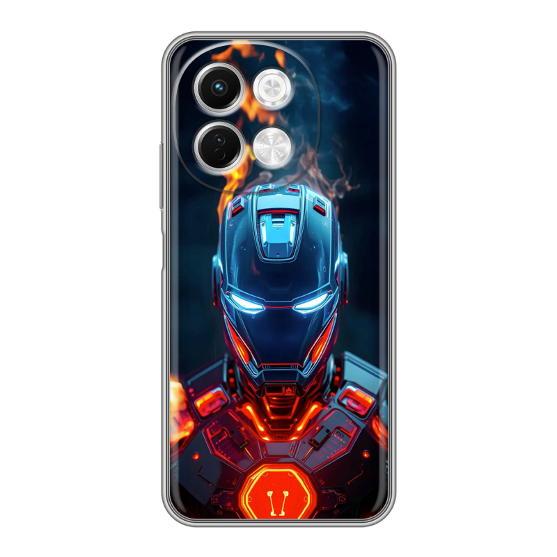 Силиконовый чехол на Tecno Spark 30 5G с принтом IronMan Железный человек Силиконовый чехол на Tecno Spark 30 5G с принтом IronMan Железный человек