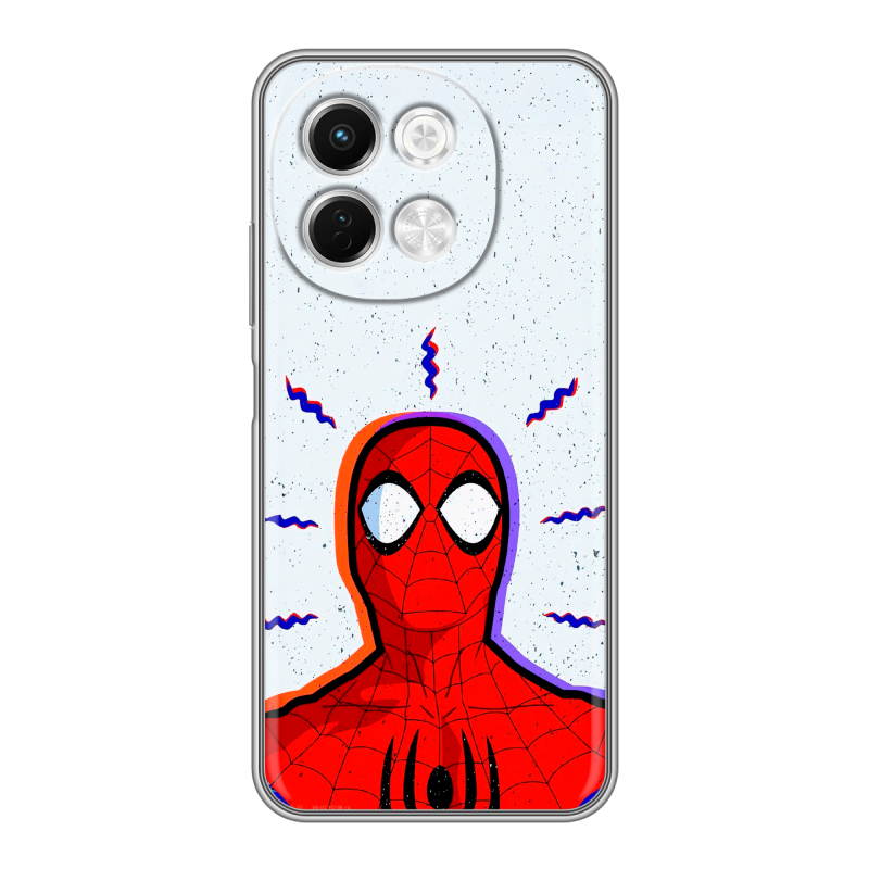 Силиконовый чехол на Tecno Spark 30 5G с принтом Spiderman Человек паук Силиконовый чехол на Tecno Spark 30 5G с принтом Spiderman Человек паук
