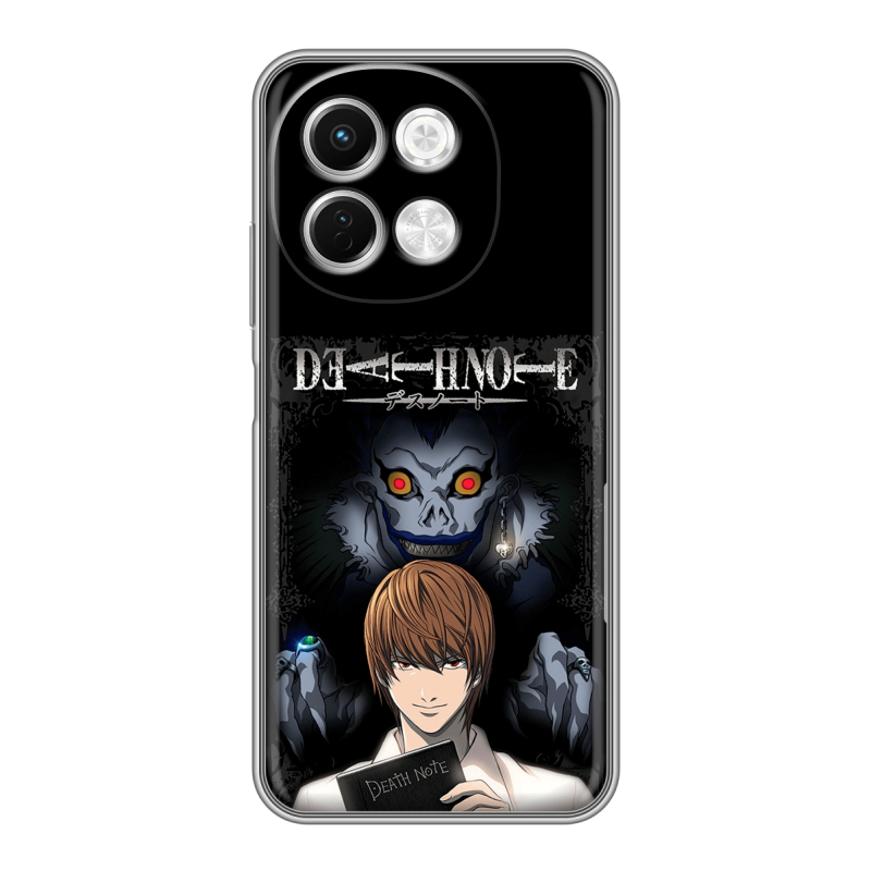 Силиконовый чехол на Tecno Spark 30 5G с принтом Death note Тетрадь смерти Силиконовый чехол на Tecno Spark 30 5G с принтом Death note Тетрадь смерти