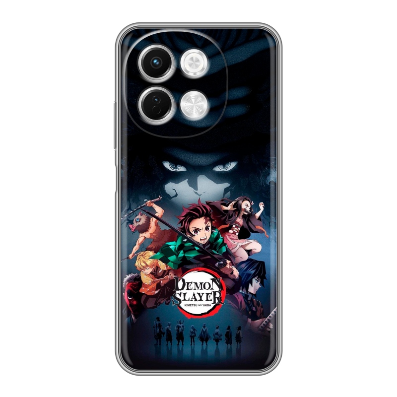 Силиконовый чехол на Tecno Spark 30 5G с принтом Demon Slayer Клинок рассекающий демонов Силиконовый чехол на Tecno Spark 30 5G с принтом Demon Slayer Клинок рассекающий демонов