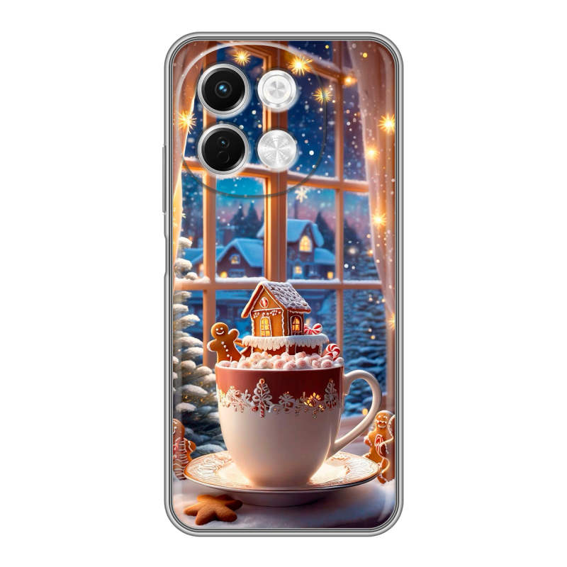 Силиконовый чехол на Tecno Spark 30 5G с принтом Новый год Силиконовый чехол на Tecno Spark 30 5G с принтом Новый год