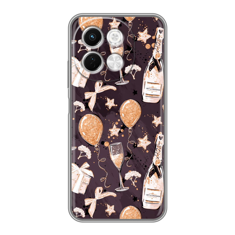 Силиконовый чехол на Tecno Spark 30 5G с принтом Новый год Силиконовый чехол на Tecno Spark 30 5G с принтом Новый год