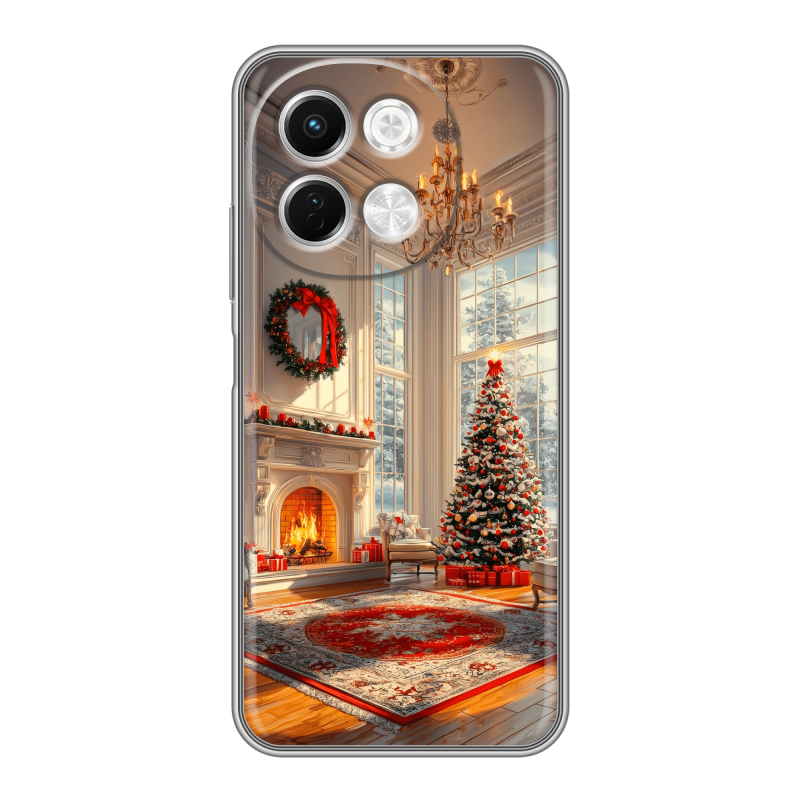 Силиконовый чехол на Tecno Spark 30 5G с принтом Новый год Силиконовый чехол на Tecno Spark 30 5G с принтом Новый год