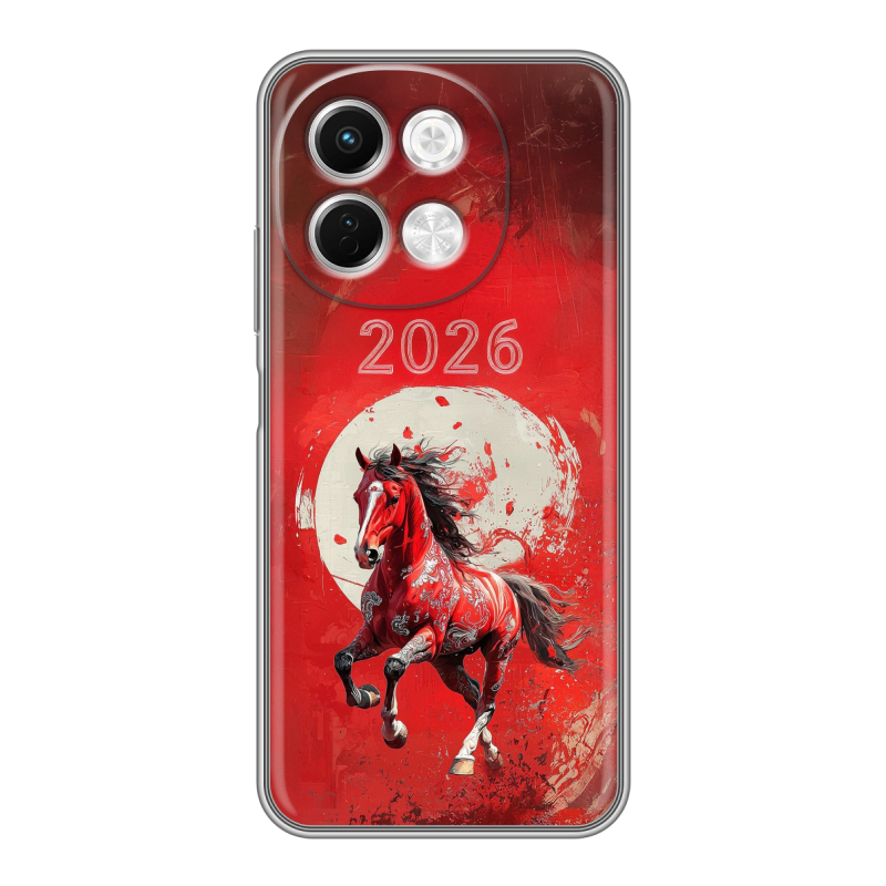 Силиконовый чехол на Tecno Spark 30 5G с принтом Новый год Силиконовый чехол на Tecno Spark 30 5G с принтом Новый год