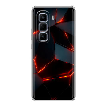 Силиконовый чехол на Infinix Hot 50 Pro Plus с принтом Яркие абстракции Силиконовый чехол на Infinix Hot 50 Pro Plus с принтом Яркие абстракции