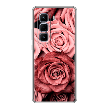 Силиконовый чехол на Infinix Hot 50 Pro Plus с принтом Цветы розы Силиконовый чехол на Infinix Hot 50 Pro Plus с принтом Цветы розы