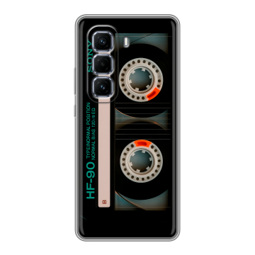 Силиконовый чехол на Infinix Hot 50 Pro Plus с принтом Кассета