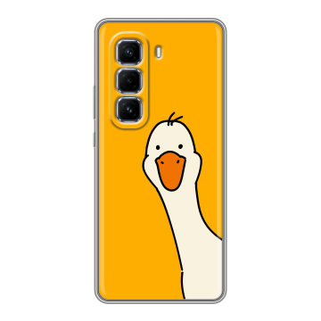 Силиконовый чехол на Infinix Hot 50 Pro Plus с принтом Утка