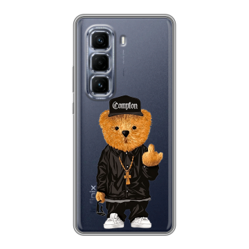 Силиконовый чехол на Infinix Hot 50 Pro Plus с принтом Мишка