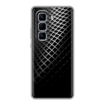 Силиконовый чехол на Infinix Hot 50 Pro Plus с принтом Текстура металла