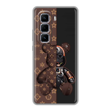 Силиконовый чехол на Infinix Hot 50 Pro Plus с принтом Луи робот