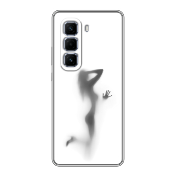 Силиконовый чехол на Infinix Hot 50 Pro Plus с принтом Силуэт