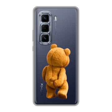 Силиконовый чехол на Infinix Hot 50 Pro Plus с принтом Медведь