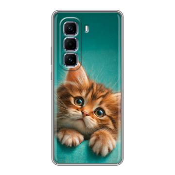 Силиконовый чехол на Infinix Hot 50 Pro Plus с принтом котенок