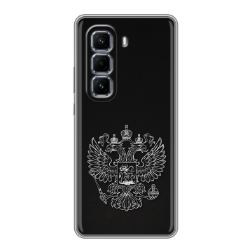 Силиконовый чехол на Infinix Hot 50 Pro Plus с принтом Герб России