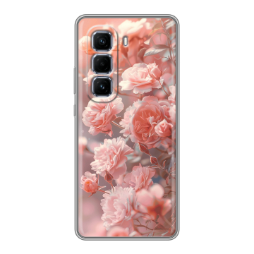 Силиконовый чехол на Infinix Hot 50 Pro Plus с принтом Розовые розы