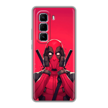 Силиконовый чехол на Infinix Hot 50 Pro Plus с принтом Дедпул Deadpool