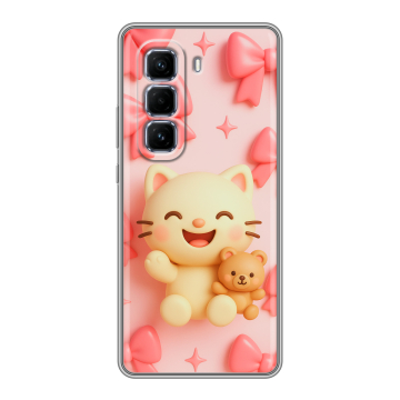 Силиконовый чехол на Infinix Hot 50 Pro Plus с принтом для девочек