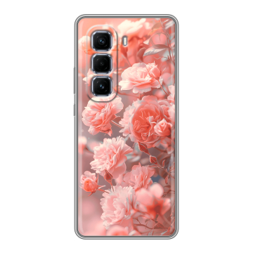 Силиконовый чехол на Infinix Hot 50 Pro Plus с принтом Розы цветы